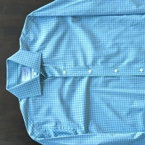 Ledbury Poplin Dress Shirt (Blue & Green Check)